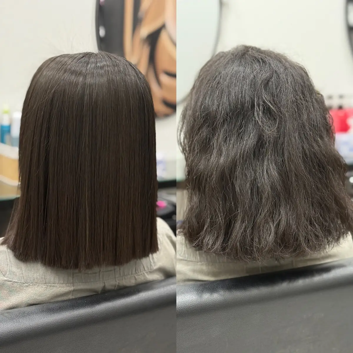 Before and after keratin hair treatment near Richmond Hill